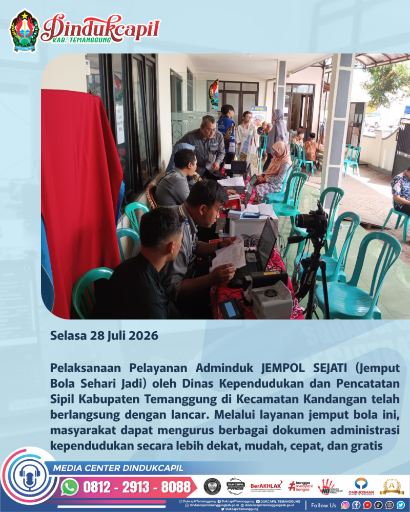 JEMPOL SEJATI Hadir di Kandangan, Berhasil Layani 51 Administrasi Kependudukan