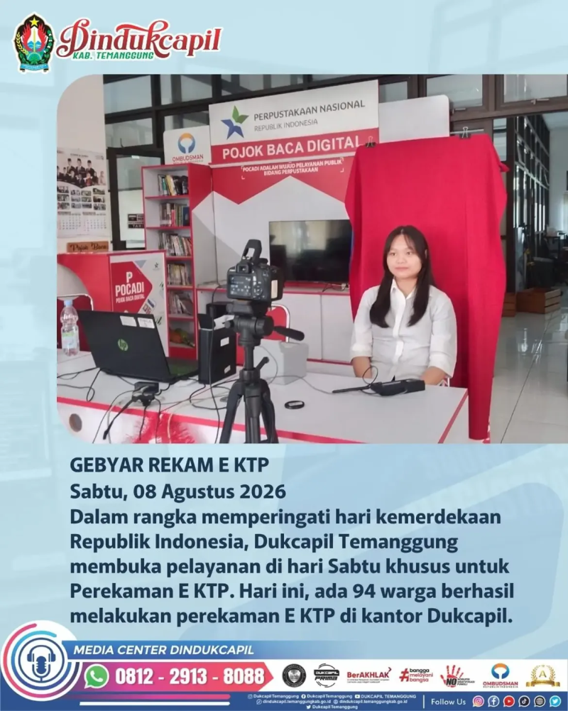 GEBYAR REKAM E-KTP, Semangat Kemerdekaan dalam Pelayanan Publik