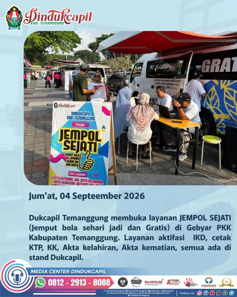JEMPOL SEJATI HADIR DI GEBYAR PKK KABUPATEN TEMANGGUNG