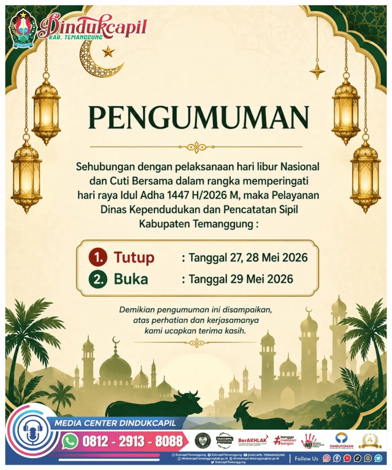 PENGUMUMAN HARI LIBUR NASIONAL