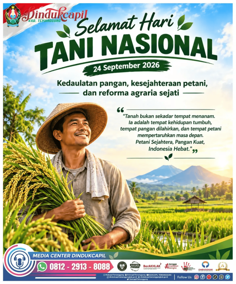Selamat Hari Tani Nasional 2026